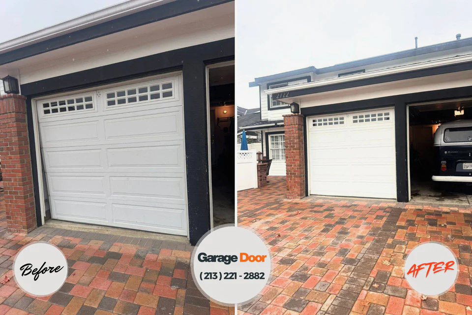 Before and after: garage door repair near me Monticello